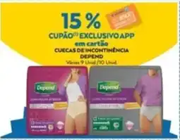 E.Leclerc Cuecas de incontinência depend promoção