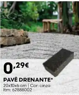 Bricomarché Pavê drenante promoção