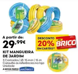 Bricomarché Kit mangueira de jardim promoção