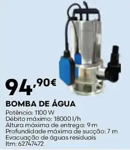 Bricomarché Bomba de água promoção