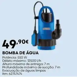 Bricomarché Bomba de água promoção