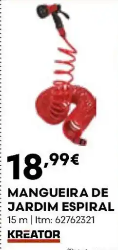 Bricomarché mangueira de jardim espiral kreator promoção