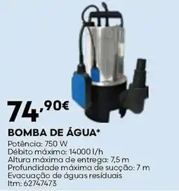 Bricomarché Bomba de água* promoção