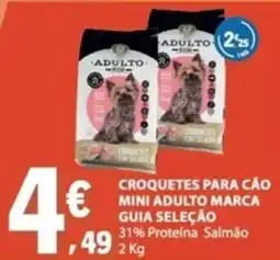 E.Leclerc Croquetes para cão mini adulto marca guia seleção promoção