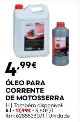 Bricomarché Óleo para corrente de motosserra promoção