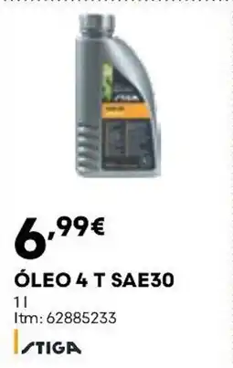 Bricomarché Stiga óleo 4 t sae30 promoção