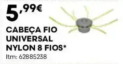 Bricomarché Cabeça fio universal nylon 8 fios promoção