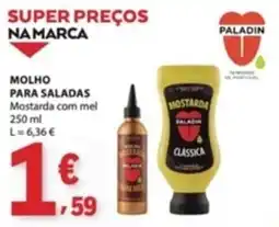 E.Leclerc molho para saladas mostarda com mel paladin promoção