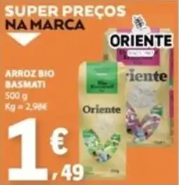 E.Leclerc Arroz bio basmati oriente promoção