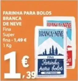 E.Leclerc Farinha para bolos branca de neve promoção