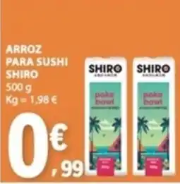 E.Leclerc Arroz para sushi shiro promoção