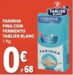 E.Leclerc Farinha fina com fermento tablier blanc promoção