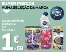 E.Leclerc Bloco sanitário wild hibiscus ambi pur promoção