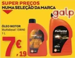 E.Leclerc óleo motor multidiesel 15w40 galp promoção