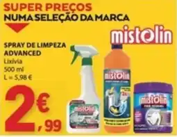 E.Leclerc spray de limpeza advanced mistolin promoção
