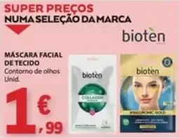 E.Leclerc Máscara facial de tecido bioten promoção