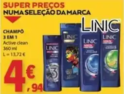 E.Leclerc Champô 3 em 1 linic promoção