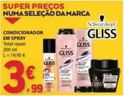E.Leclerc Condicionador em spray gliss promoção