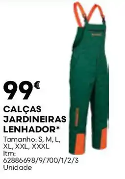 Bricomarché Calças jardineiras lenhador promoção
