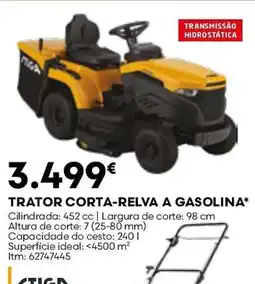 Bricomarché Trator corta-relva a gasolina promoção