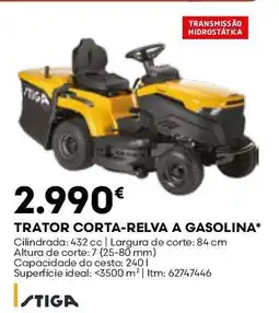 Bricomarché Trator corta-relva a gasolina stiga promoção