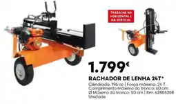 Bricomarché rachador de lenha 24t promoção