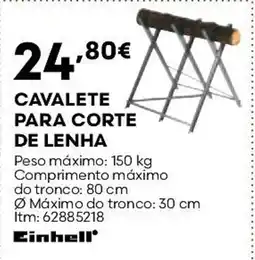 Bricomarché Cavalete para corte de lenha einhell promoção