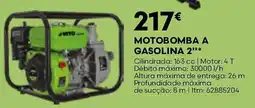 Bricomarché Motobomba a gasolina 2" promoção