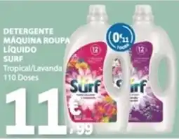 E.Leclerc Detergente máquina roupa líquido surf tropical/lavanda promoção