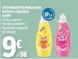 E.Leclerc Detergente máquina roupa líquido surf promoção