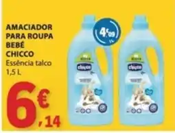 E.Leclerc Amaciador para roupa bebé chicco essência talco promoção