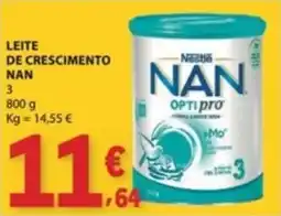 E.Leclerc Leite de crescimento nan promoção