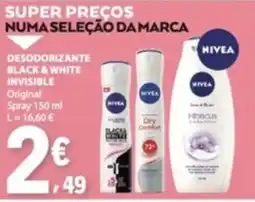E.Leclerc Desodorante black & white invisible original promoção