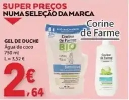 E.Leclerc Gel de duche bio corine de farme promoção