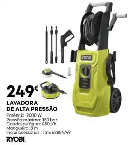 Bricomarché lavadora de alta pressão ryobi promoção