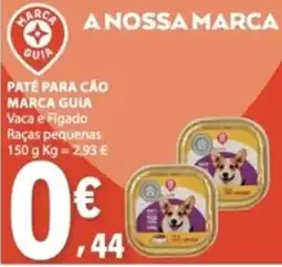 E.Leclerc Paté para cão marca guia vaca e fígado raças pequenas promoção