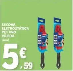 E.Leclerc Escova eletrostática pet pro vileda promoção