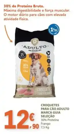 E.Leclerc Croquetes para cão adulto marca guia seleção promoção
