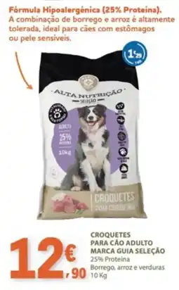 E.Leclerc Croquetes para cão adulto marca guia seleção promoção