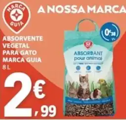 E.Leclerc absorvente vegetal para gato marca guia promoção