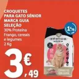 E.Leclerc Croquetes para gato sênior marca guia seleção promoção