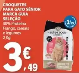 E.Leclerc Croquetes para gato sênior marca guia seleção promoção