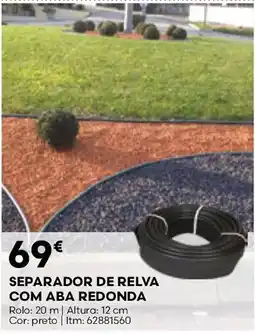 Bricomarché Separador de relva com aba redonda promoção