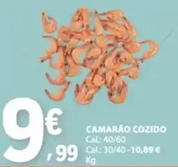 E.Leclerc Camarão cozido promoção