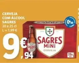 E.Leclerc Cerveja com álcool sagres promoção