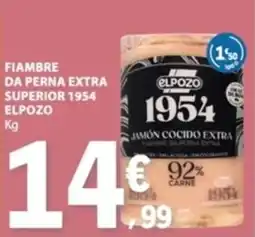 E.Leclerc Fiambre da perna extra superior 1954 elpozo promoção
