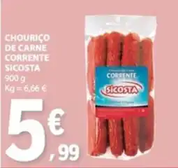 E.Leclerc Chouriço de carne corrente sicosta promoção
