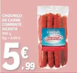 E.Leclerc Chouriço de carne corrente sicosta promoção