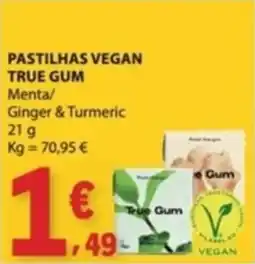 E.Leclerc Pastilhas vegan true gum promoção