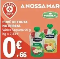 E.Leclerc Puré de fruta nutrireal promoção